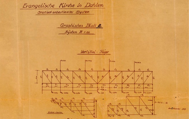 Grafische Statik von 1929 - Vertikalträger