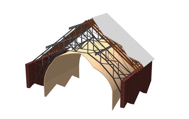 Tonnengewölbe (Grafik: Happold/S. Ohm)